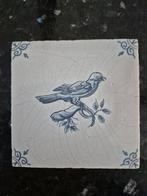 Antieke tegel met vogel, Antiek en Kunst, Ophalen of Verzenden