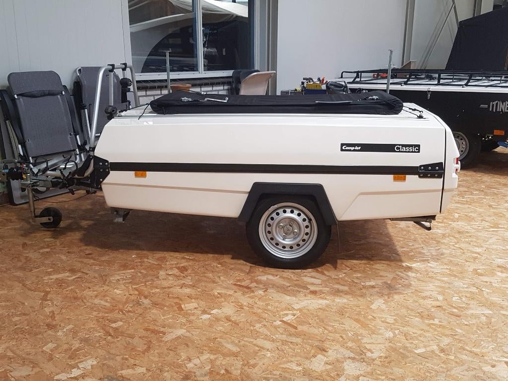 Camp-let classic vouwwagen (geremd ), Ophalen, Aanwezig, Camp-Let, Grijs