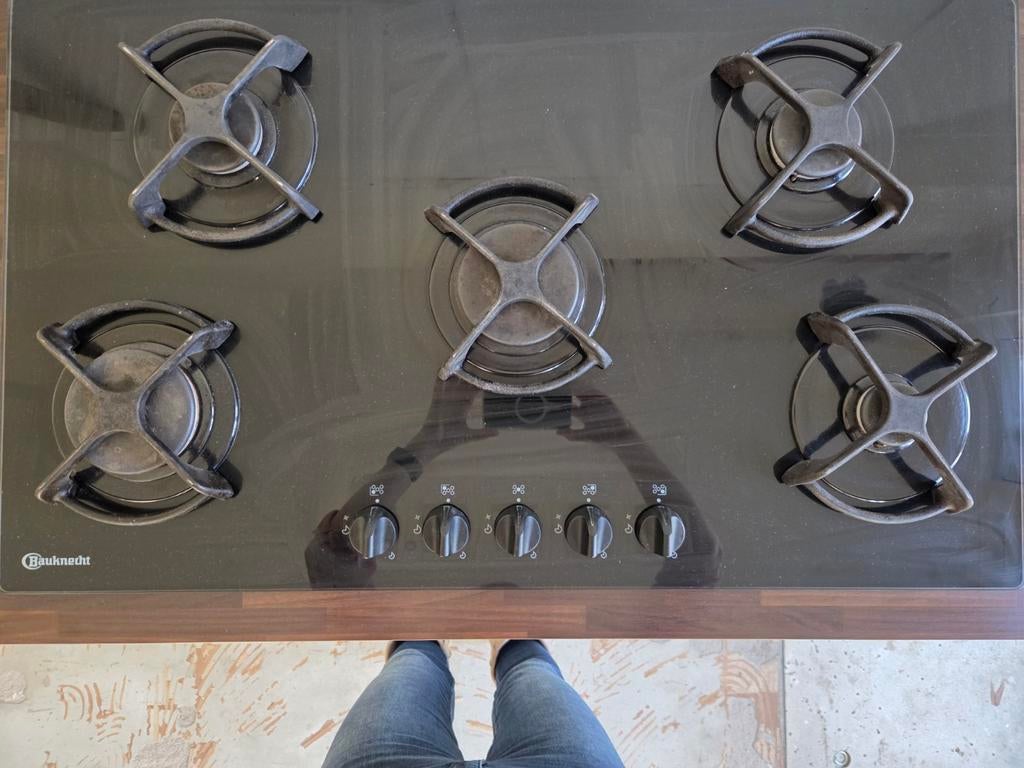 Bauknecht 5 pits gas kookplaat, Witgoed en Apparatuur, Kookplaten, Ophalen