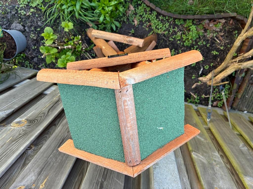 Vogelhuisje Raben Houtbewerking Koningsparkiet, Ophalen, Gebruikt