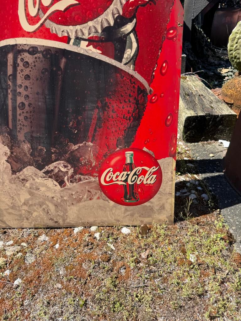Vintage Coca-Cola Reclamebord - Thirsty?..., Verzamelen, Ophalen, Reclamebord, Gebruikt, .