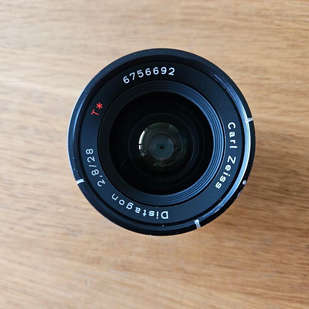 Contax Zeiss Distagon 28mm f/2.8 T*, Audio, Tv en Foto, Fotografie | Lenzen en Objectieven, Gebruikt, Groothoeklens, Verzenden