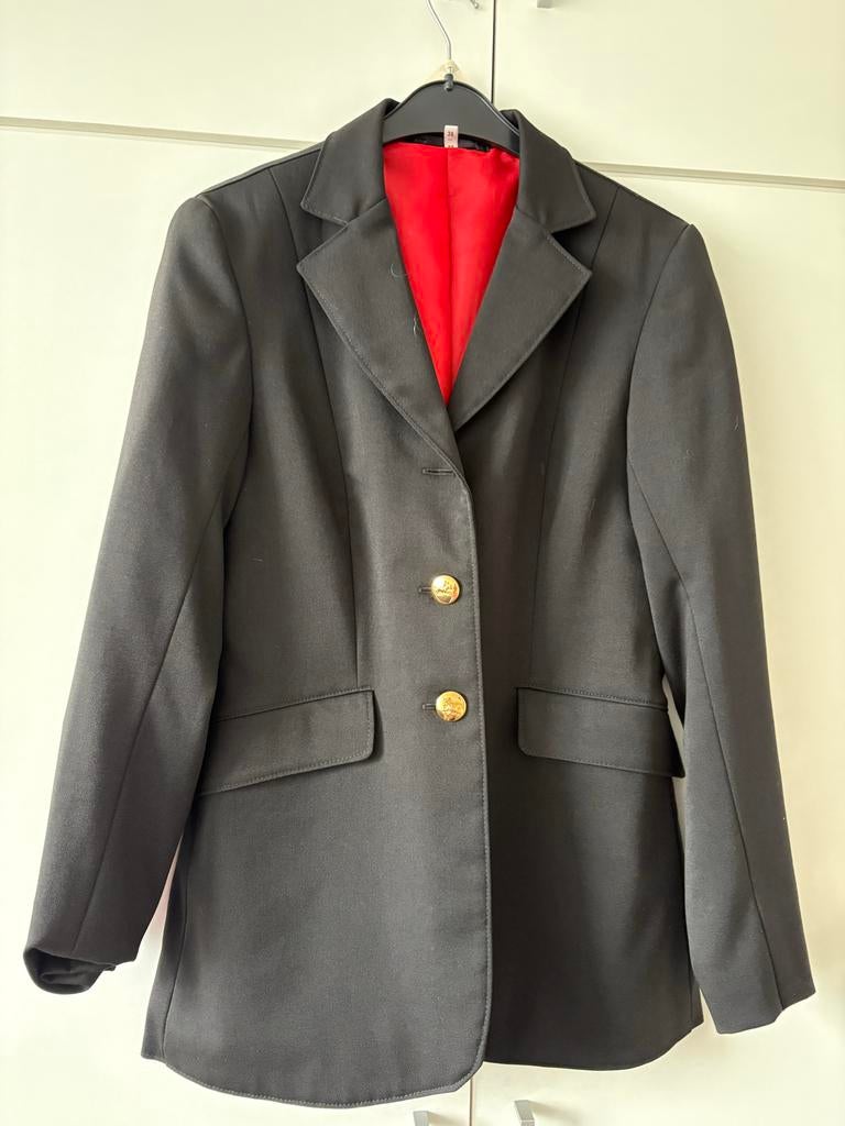 Wedstrijd jasje zwart mt 38, Gebruikt, Dressuur, Ophalen of Verzenden, Dames
