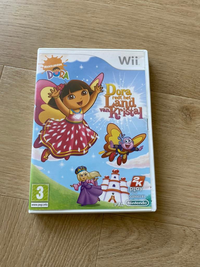 Wii spelletje Dora redt het land van Kristal, Avontuur en Actie, Gebruikt, 1 speler, Ophalen of Verzenden