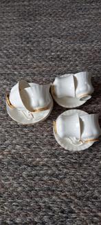 6 kop en schotels Royal Albert Bon China england Val D'Or, Ophalen, Nieuw, Porselein, Kop en/of schotel