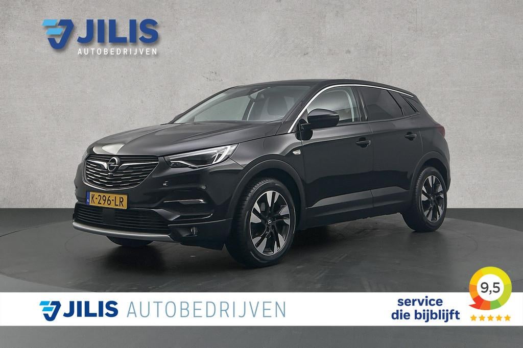 Opel Grandland X 1.2 Turbo Business Elegance | Afneembare tr, Auto's, Opel, Gebruikt, 1199 cc, Leder en Stof, Zwart