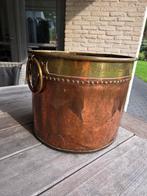 Antieke rood met geel koperen Aker, Fries, 1820, Antiek en Kunst, Ophalen of Verzenden