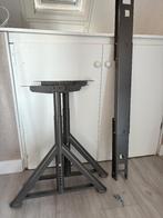 Idasen (IDÅSEN) onderstel donkergrijs, Ophalen, In hoogte verstelbaar, Zo goed als nieuw, Bureau