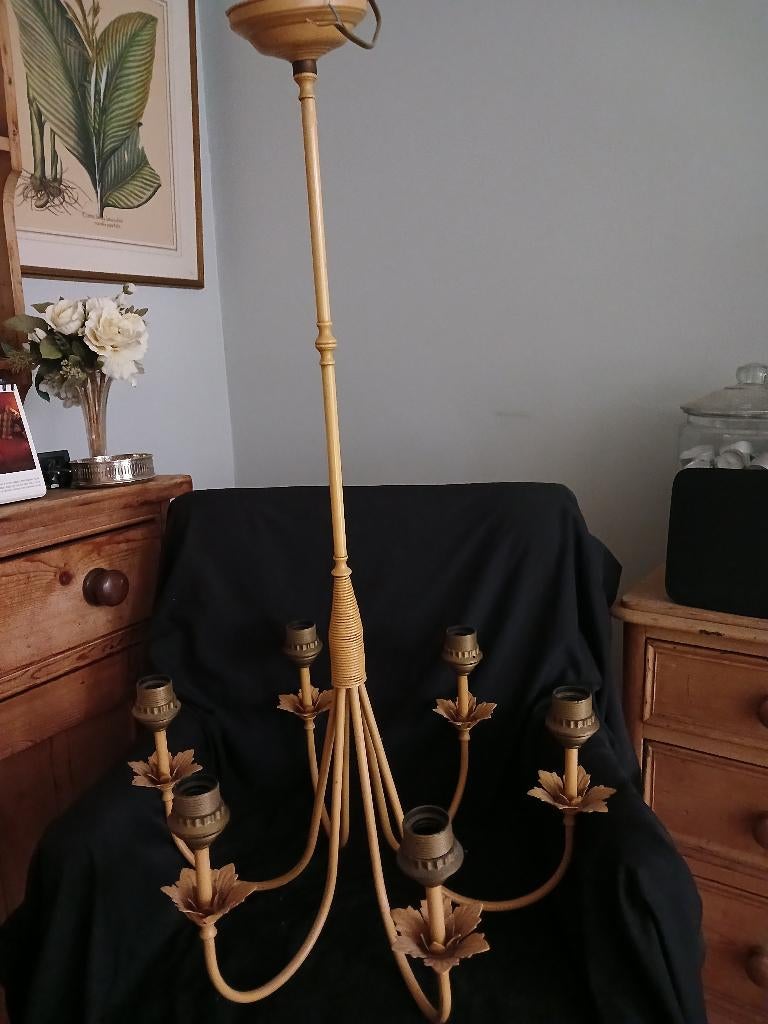 plafondlamp geel, Ophalen, Zo goed als nieuw, Metaal