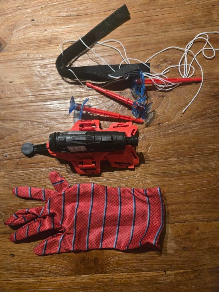 Spiderman Handschoen met Pijltjes Schieten, Ophalen of Verzenden, Nieuw, Jongen of Meisje