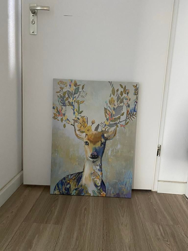 IKEA Canvas print met hert 50x70 cm, Ophalen of Verzenden
