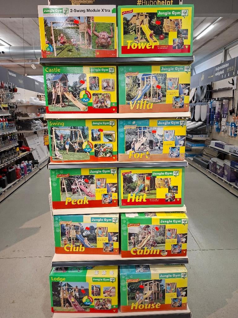 Partij Jungle Gym speeltoestellen, Ophalen, Nieuw, Schommel
