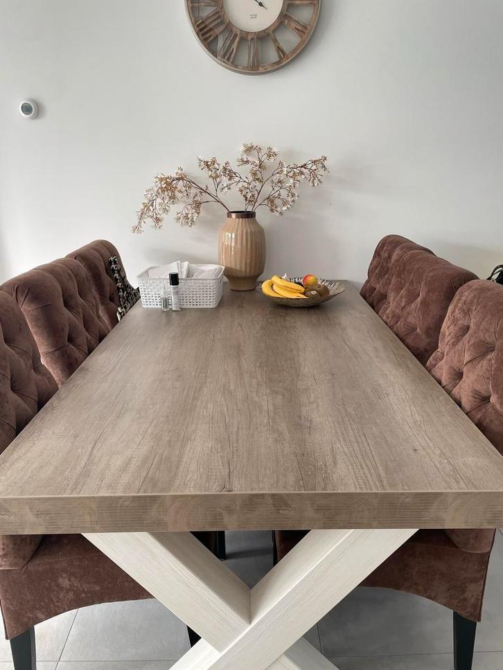 Als nieuwe eettafel 185x100 cm geen beschadigingen Deventer, Huis en Inrichting, Tafels | Eettafels, Zo goed als nieuw, 50 tot 100 cm