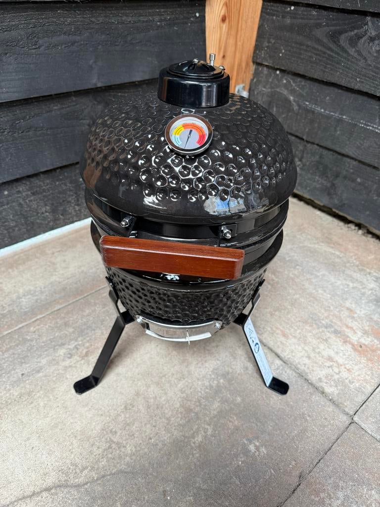 Kamado mini NIEUW - Compacte BBQ voor elke gelegenheid, Tuin en Terras, Houtskoolbarbecues, Ophalen, Nieuw, Met accessoires