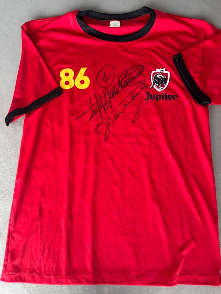 Jean Marie Pfaff gesigneerd fanshop shirt Belgie, Sport en Fitness, Voetbal, Zo goed als nieuw, Shirt, Verzenden