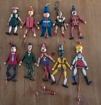 VINTAGE HOUTEN TREKPOPPEN jaartal  1970, Ophalen of Verzenden, Gebruikt, Overige typen