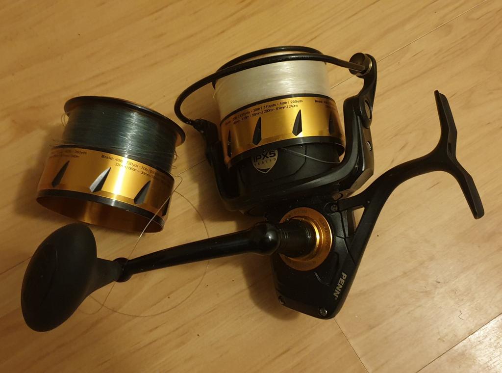 Penn spinfisher 8500 boot molen wrakken molen zeebaars, Ophalen of Verzenden, Molen