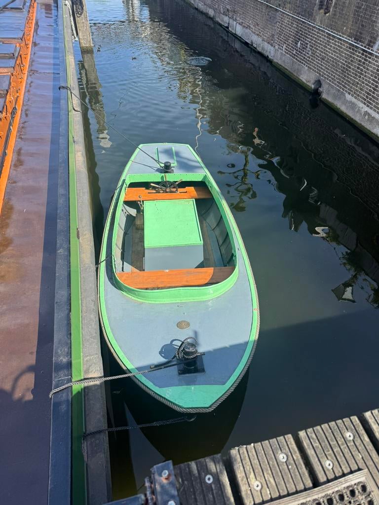 Open geklonken opduwervlet, Watersport en Boten, Motorboten en Motorjachten, Ophalen, Gebruikt, Staal, Binnenboordmotor