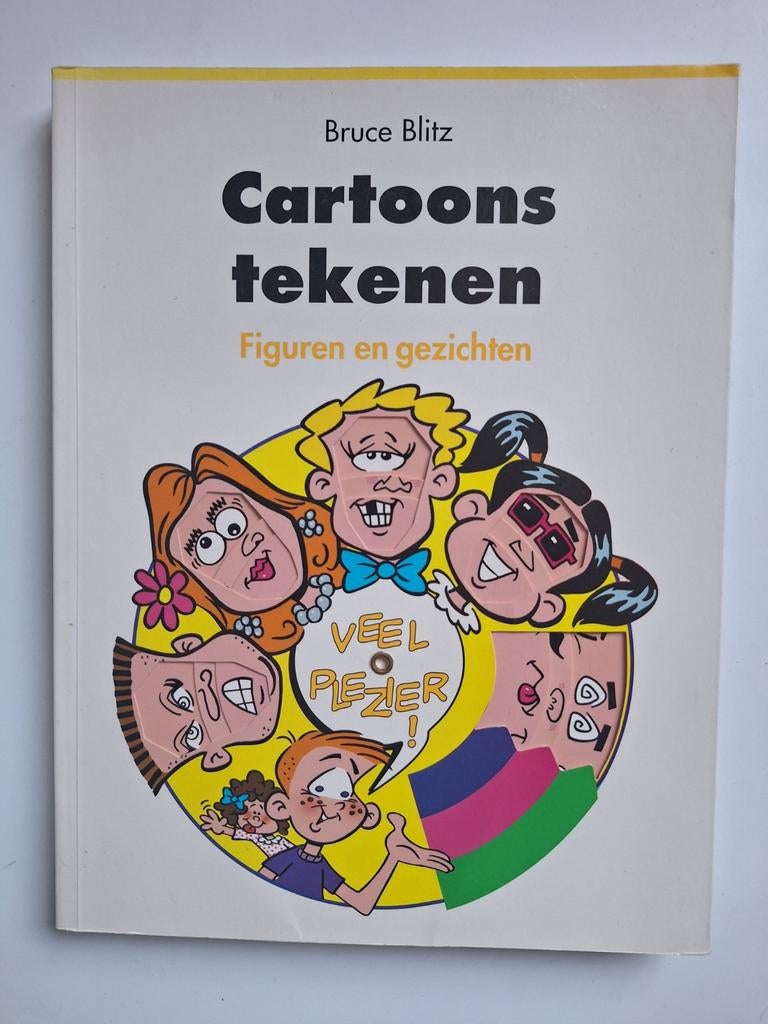 Boek; Cartoons tekenen. Figuren en gezichten., Cartoons, Ophalen of Verzenden, Cartoons, Gebruikt
