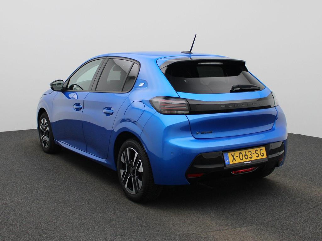 Peugeot e-208 EV Style 50 kWh | Navigatie | EDC | Stoel verw, Auto's, Gebruikt, Blauw, Origineel Nederlands, 1430 kg