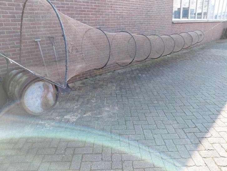 Visnet Visfuik Fuik ter Decoratie voorzien van 9 ringen, Huis en Inrichting, Overige Huis en Inrichting, Zo goed als nieuw, Ophalen
