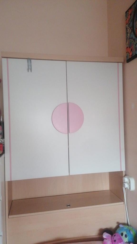 Eenpersoonsbed 90x200 cm met lattenbodem en kopkast, Ophalen, Gebruikt, 90 cm, 200 cm