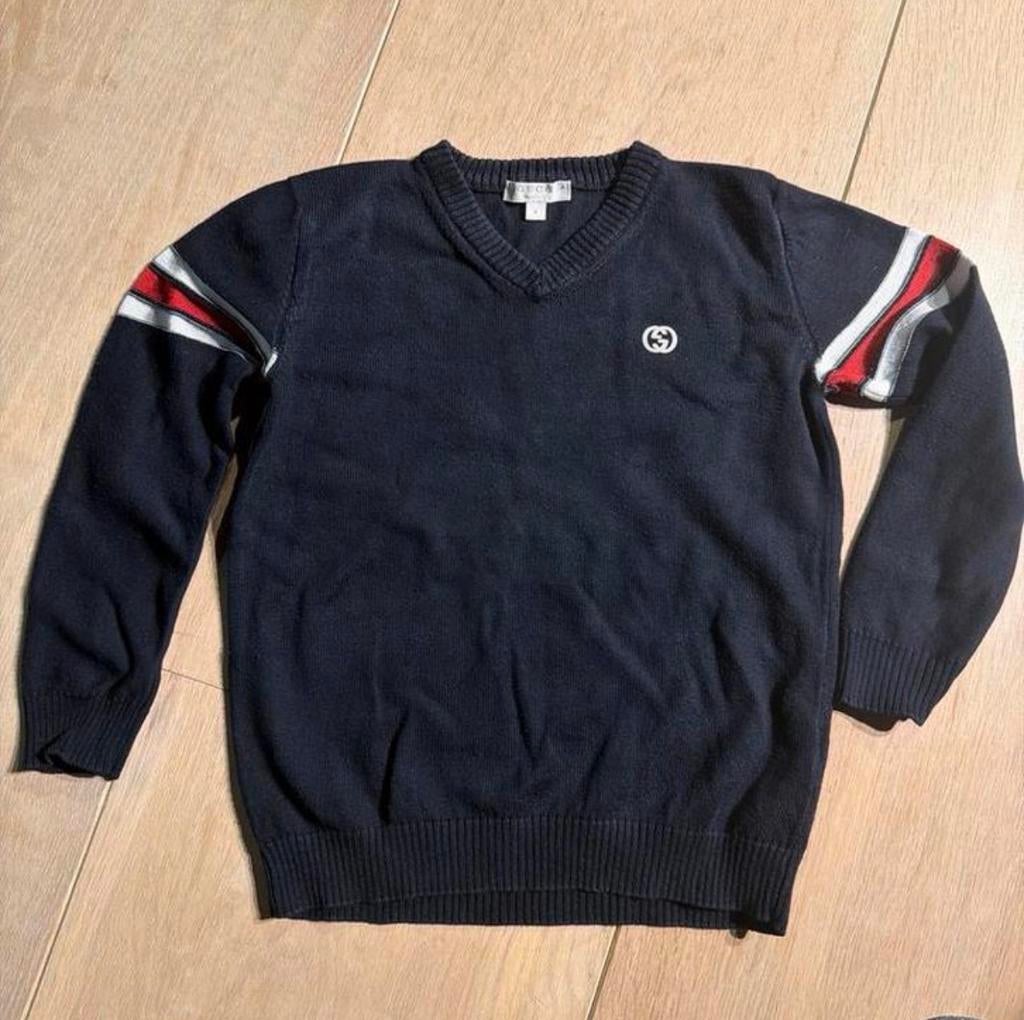 Originele Gucci sweater jongens - donkerblauw, maat 4 jaar, Kinderen en Baby's, Kinderkleding | Maat 104, Ophalen of Verzenden
