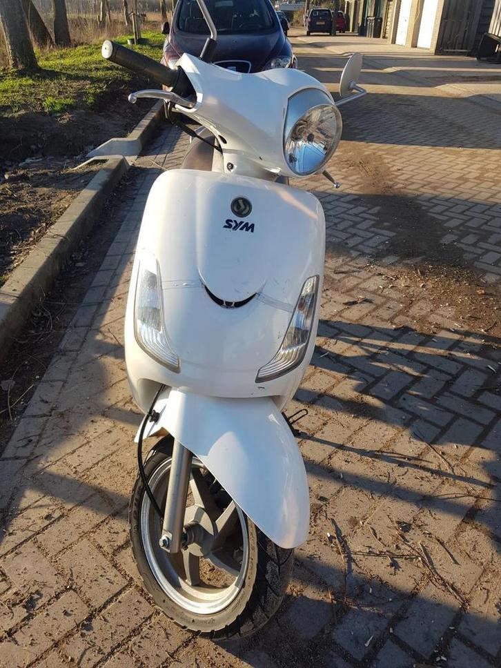 Sym Fiddle 2 blauw kenteken, Fietsen en Brommers, Scooters | SYM, Gebruikt, Overige modellen, Benzine, Ophalen