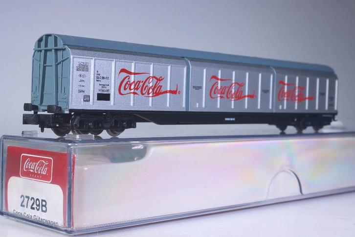 Goederenwagon type Habiqss, 'Coca Cola', Transwaggon, Hobby en Vrije tijd, Modeltreinen | N-Spoor, Nieuw, Wagon, Gelijkstroom