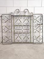 Oud smeedijzeren hekwerk deur poort smeedijzer brocante, Ophalen, Met poort, Gebruikt, Sierhekwerk
