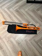 P-bone trombone - Oranje kunststof trombone, Ophalen, Gebruikt, Tenor, Met koffer