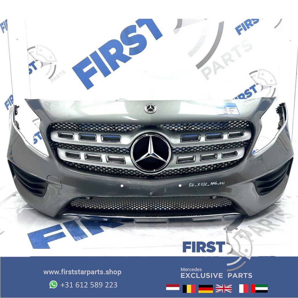 W156 GLA FACELIFT AMG BUMPER X156 VOORBUMPER ZWART WIT GRIJS, Gebruikt, -, Voor, Ophalen of Verzenden