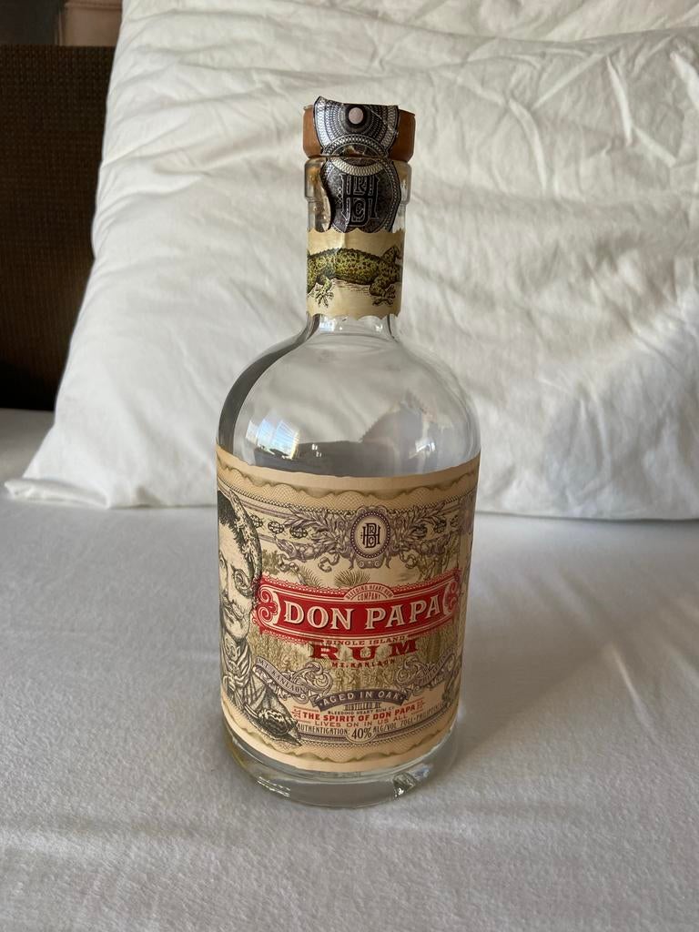 Lege Don Papa Rum Fles, Ophalen of Verzenden, Gebruikt, Overige soorten, Overige typen