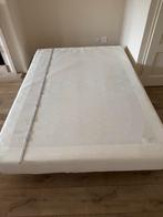 IKEA Boxspring 140x200 cm - Crème wit met metalen poten, Ophalen, Tweepersoons, 140 cm, Zo goed als nieuw