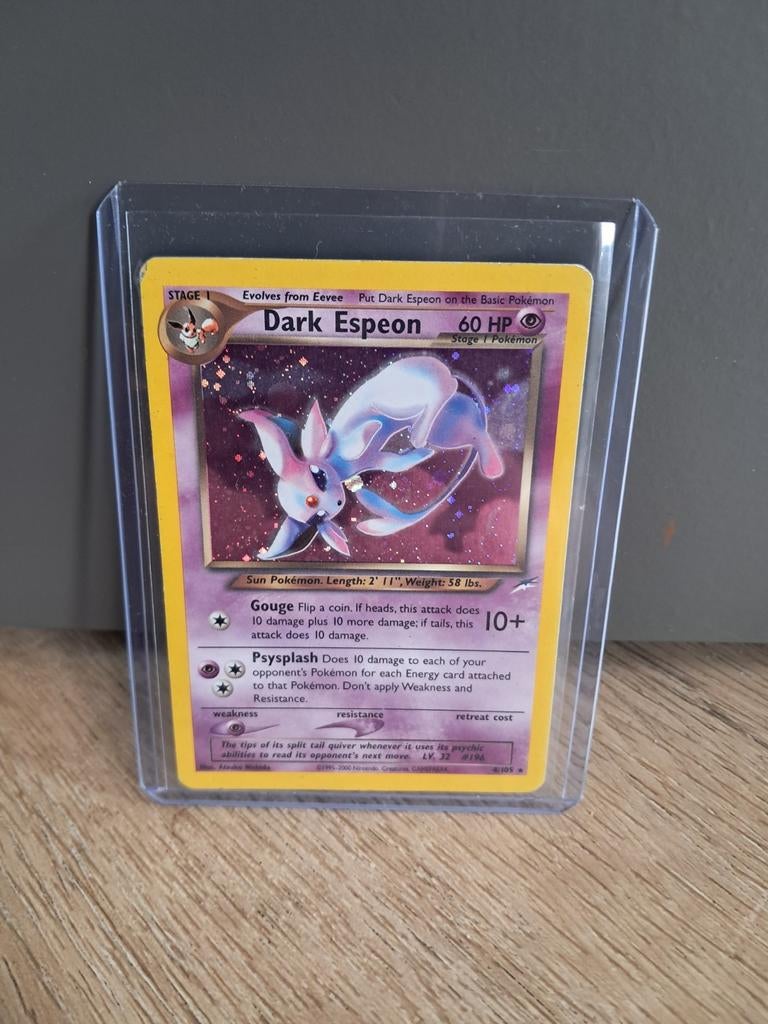 Dark Espeon #4 Pokemon Neo Destiny, Ophalen of Verzenden, Zo goed als nieuw, Losse kaart