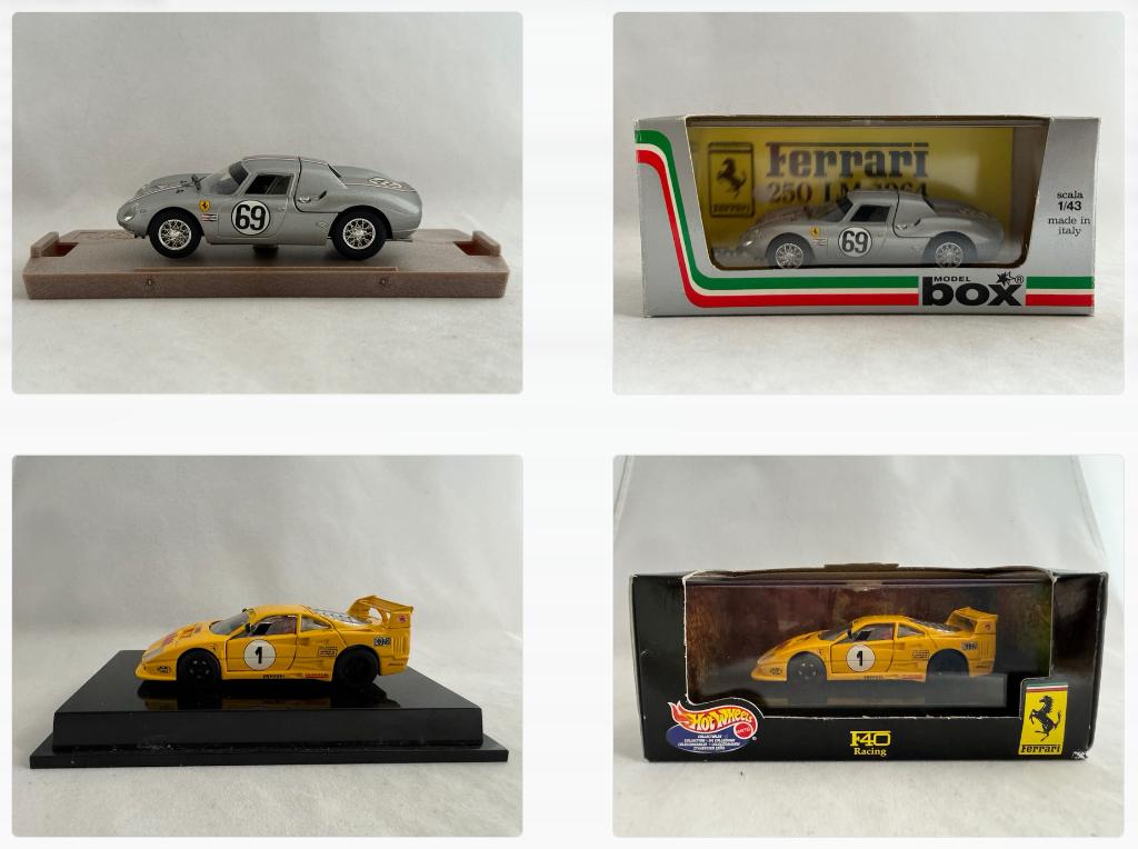 Box model, Hot Wheels: Ferrari F40 en 250, Ophalen of Verzenden, Zo goed als nieuw, Auto, Overige merken