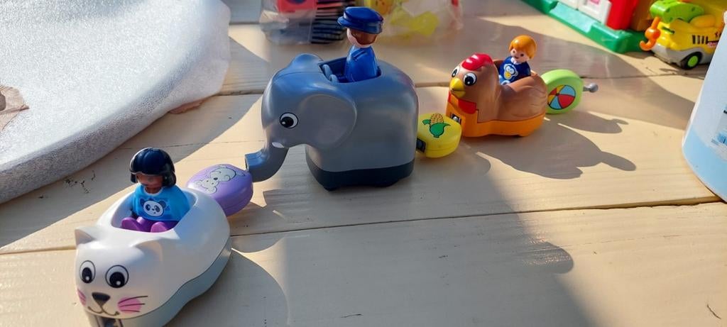 Playmobil 123 Dieren Trein met Figuren, Kinderen en Baby's, Speelgoed | Playmobil, Ophalen of Verzenden, Gebruikt, Complete set