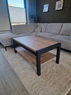 Moderne salontafel met opbergplank - 120x60x48cm, Gebruikt, 50 tot 100 cm, 100 tot 150 cm, Modern, Industrieel
