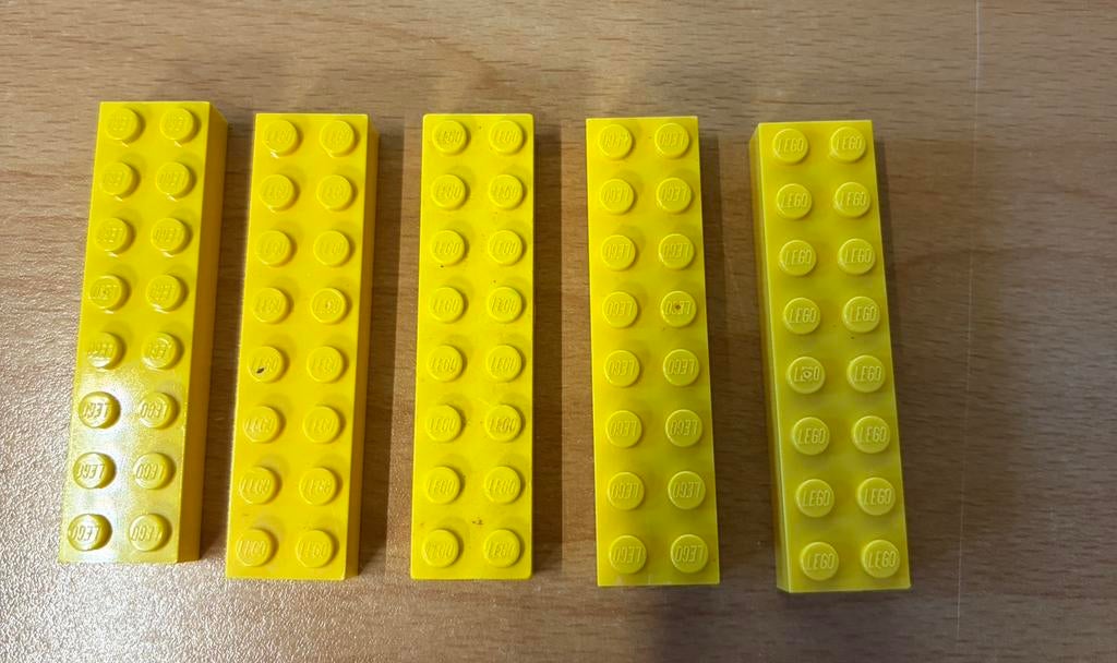 LEGO Steen geel 2 x 8 (3007) p/st, Ophalen of Verzenden, Gebruikt, Losse stenen, Lego