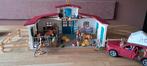 Schleich HORSE CLUB Manege & Auto met Paardentrailer, Ophalen of Verzenden, Gebruikt, Jongen of Meisje