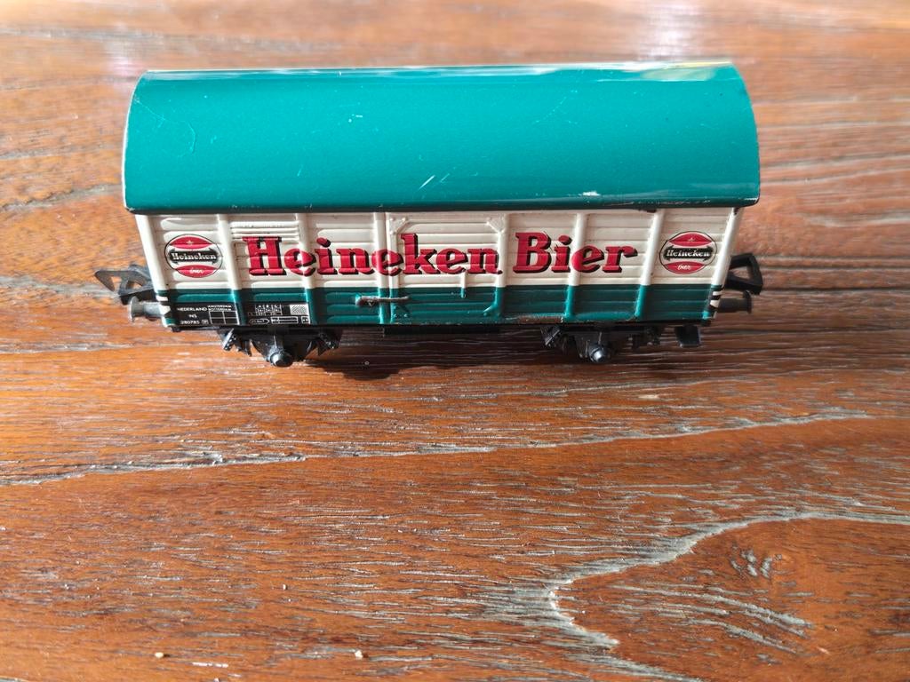 Fleischmann Heineken Bier Wagon - H0 Gelijkstroom, Hobby en Vrije tijd, Modeltreinen | H0, Gebruikt, Gelijkstroom, Fleischmann