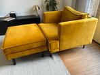 Sissy Boy Love Seat Amsterdam fluweel juke oker met hocker, Ophalen, 75 tot 100 cm, Zo goed als nieuw, 100 tot 125 cm