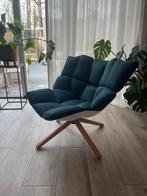 B&B Italia Husk Fauteuil - Comfortabel en Stijlvol, Ophalen of Verzenden, Zo goed als nieuw, Hout, 75 tot 100 cm