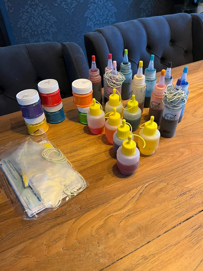 Dip dye-stokjes-elastiekjes, Ophalen of Verzenden