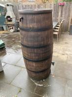 Grote houtlook kunststof regenton vat 500 liter met kraantje, Tuin en Terras, Regentonnen, Ophalen, Kunststof, Gebruikt, Met kraantje