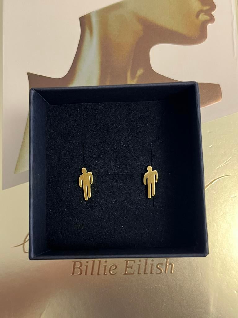 Billie Eilish oorbellen, Ophalen of Verzenden, Nieuw, Goud, Overige materialen