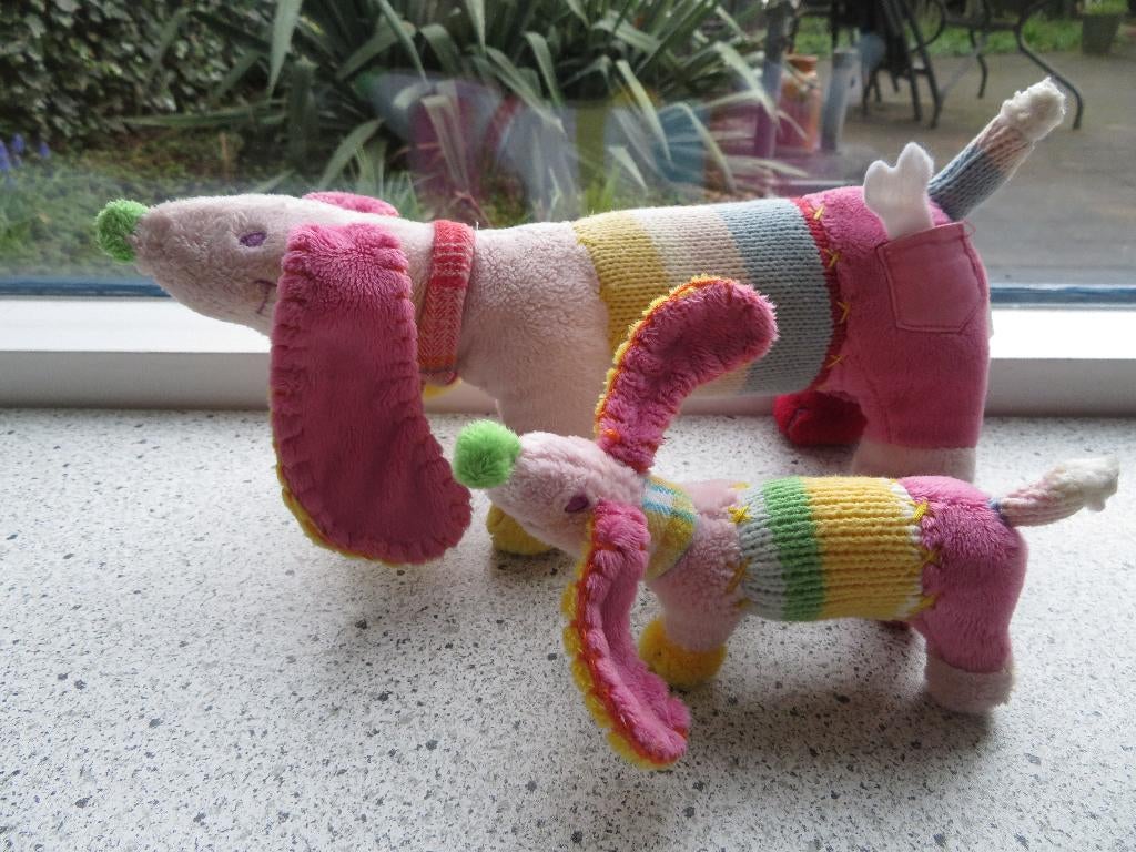 Teckel tekkel Hond of muis Pink Dinkey merk Happy Horse, Ophalen of Verzenden, Gebruikt, Hond