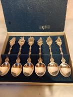 Doosje met 6 schepenlepeltjes Herbert Hooijkaas verzilverd 9, Antiek en Kunst, Ophalen of Verzenden