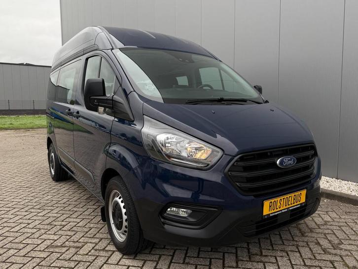 Ford Transit Custom (2019) Rolstoelbus Airco Automaat Zelfri, Auto's, Bestelauto's, Bedrijf, Te koop, Aangepast voor mindervaliden
