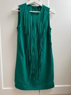 Mooie groene jurk met slierten/XS/Zara, Kleding | Dames, Jurken, Zara, Ophalen of Verzenden, Zo goed als nieuw, Maat 34 (XS) of kleiner